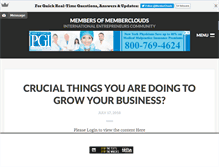 Tablet Screenshot of memberclouds.com
